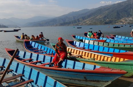 Boating on Fewa Lake, Pokhara
